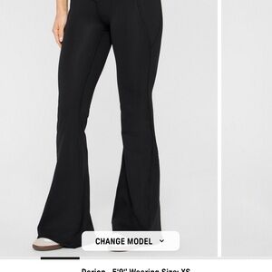 Women’s Fabletics Oasis Purelux Black Flare Leggings